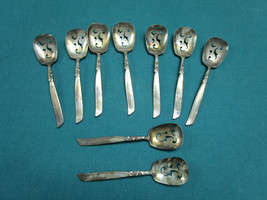  Silverplated BonBon / Nut Spoon -9 &quot;SOUTH SEAS&quot; By Community SPOONS  - €107,49 EUR