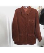 Women&#39;s New Man Rust Corduroy Barn Jacket Size L/XL - £39.10 GBP