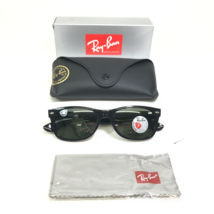 Ray-Ban Sunglasses RB2132 NEW WAYFARER 901/58 Black Frames with Green Lenses - £93.82 GBP