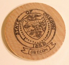 Vintage State Of Oregon Wooden Nickel 1959 - $4.94