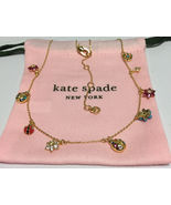 Kate Spade New York nature walk ladybug charm necklace w/ KS Dust Bag New - £34.76 GBP