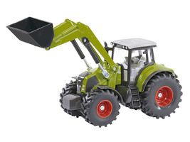 Claas Axion 850 Tractor with Front Loader Green with Gray Top 1/50 Diecast Model - £30.74 GBP