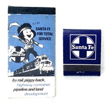 Vintage Santa Fe Railroad Note Pad &amp; Unused Matchbook - £14.51 GBP