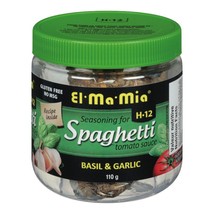 2 X El Ma Mia Spaghetti Tomato Sauce Basil and Garlic Seasoning 110g Each - £23.20 GBP
