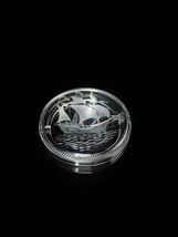 Lalique Santa Maria Crystal Ashtray  Measures 6.75" Diameter image 10