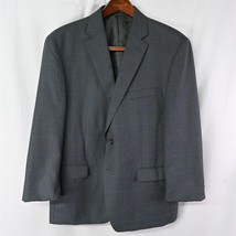 NEW Chaps Ralph Lauren 44S Gray Plaid 2Btn Blazer Suit Sport Coat - £31.44 GBP