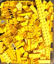 Lego 150 piece Yellow Lego lot full of bricks, blocks Variety of Sizes L... - $11.95
