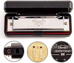 Jsl Harmonica, Standard Diatonic Key Of C 10 Holes 20 Tones, Students (Silver). - $38.97