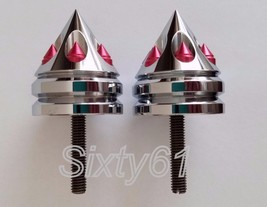 GSXR 750 Bar Ends Suzuki Chrome Red 1997-2015 2016 2017 2018 2019 2020 2... - $21.88