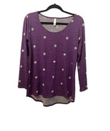 LuLaRoe Womens Lynnae X-Small Blouse Long Sleeved Shirt Top High Low Hem... - $8.48 CAD