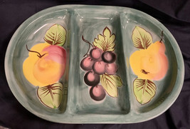 Divided Platter by Pizzato Made in Italy Fruit or Vegetable Tray 17&quot;X12&quot; - £15.12 GBP