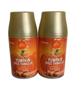2 Glade Pumpkin Spice Things Up Automatic Spray Can Refill LIMITED EDITI... - £18.37 GBP