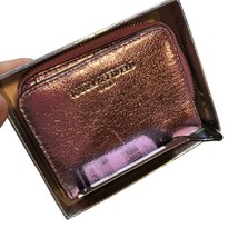 Karl Lagerfeld Pink Shiny Small Wallet New - $57.09