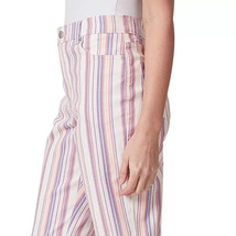 Gloria Vanderbilt Ribbon Pink Screen Stripe Amanda Capri Jeans Size 18W ~ NWT - $21.77