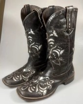 Roper Western Cowboy Boots 09-021-0901-0671 Belle Metallic Square Toe Wo... - £23.70 GBP