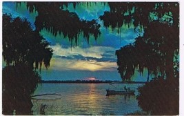 Florida Postcard Cypress Gardens at Twilight Time - £1.55 GBP