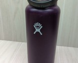 Hydro Flask Wide Mouth Stainless Eggplant Purple 32 Oz Bottom Dents As-Is - £13.24 GBP