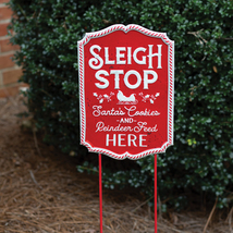 &quot;Sleigh Stop&quot; Garden Stake - $39.99