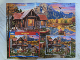 White Mountain Jigsaw Puzzle Family Retreat 1000 Pcs Larger 2023 - £9.97 GBP