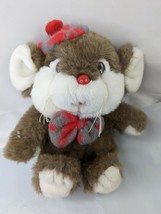 Dayton Hudson Brown Mouse Plush 9 Inch Fleece Hat Tie Target Stuffed Ani... - $22.95