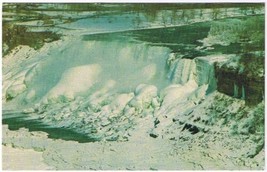 Niagara Falls New York Postcard Niagara Falls In Winter - £2.33 GBP