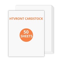 White Cardstock Paper Bundle - 50 Sheets Cardstock 8.5 X 11 Inch, 230 Gs... - £15.70 GBP