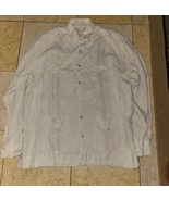 Bohio By JMP Men Linen Fancy Guayabera Style Shirt 4 Pocket Size L Beige  - $33.95