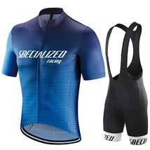 Road Bike Jersey Set Men&#39;s Cycling Clothing Summer MTB Team Clothes Short Sleeve - £54.05 GBP