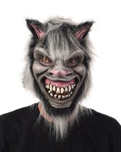 Cheshire Cat Mask Grinning Mascot  Mean Scary Frightening Halloween ML1003 - $67.99