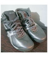 SKECHERS &quot;Gun&quot;, Metallic Silver &amp; Black HIGHTOPS Women&#39;s Size 9 - $31.94 CAD