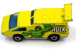 Vintage 1976 Hot Wheels Spoiler Sport Incredible Hulk Van Yellow - $7.87