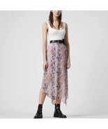 All Saints Rhea Masala Midi Skirt, Mink Pink, Summer Lightweight, Size 2... - $1,843.49 MXN