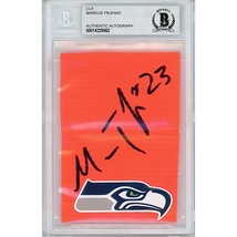 Marcus Trufant Auto Seattle Seahawks Signed Football Pylon Beckett Autographed - £62.50 GBP