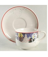 Noritake Cup &amp; Saucer Twas The Night Before Christmas 8100 Scotty Dog Te... - £11.89 GBP
