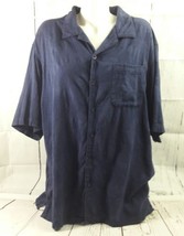 Op Men Short Sleeve Blue XL Button Up Bin31 #10 - $33.30