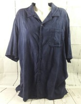 Op Men Short Sleeve Blue XL Button Up Bin31 #10 - £26.61 GBP