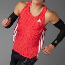 NWT men&#39;s XL Adidas Adizero Running Singlet Tank Top $70 JF3462 track &amp; ... - $620.98 MXN