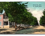 East Fourth Street Greenville Ohio OH UNP DB Postcard R9 - £3.90 GBP