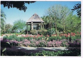 Florida Postcard Sarasota Marie Selby Botanical Gardens Gazebo Vista Point - £2.32 GBP