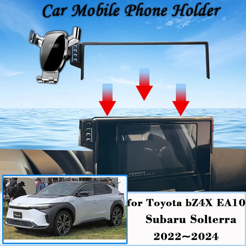 Car Mount for Toyota bZ4X EA10 Fit Subaru Solterra 2022 2023 2024 Mobile... - £17.24 GBP+