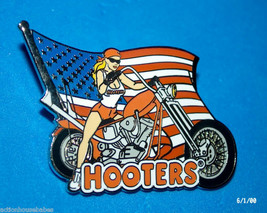 HOOTERS CHICK DAYTONA BEACH BIKE WEEK MOTORCYCLE CHOPPER AMERICAN FLAG P... - £11.79 GBP