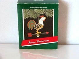 Hallmark 1989 Rooster Weathervane Ornament QX4675 - $12.00