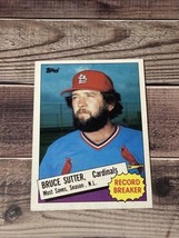 1985 Topps Baseball #9 Bruce Sutter St Louis Cardinals - £1.17 GBP