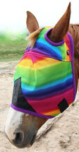 Horse Airflow Mesh Summer FlyMask Rainbow Without Ears 73206A - $14.84