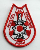 JAPAN AIR FORCE F-4 PHANTOM II AIRCRAFT EMBROIDERED PATCH 3.75 INCHES - £4.49 GBP