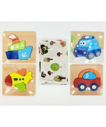 4 Skyfield Wooden Jigsaw Puzzles Toddlers 1 Year &amp; Up Educational Toys Boy - $246.89 MXN