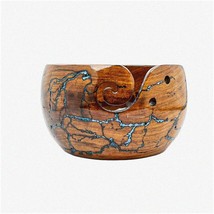 Fractal Woodcraft Rosewood Yarn Bowl - Artisan Yarn Storage and Dispenser for Ta - £149.85 GBP