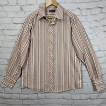 7 Diamonds California XL Striped Long Sleeve Mens Western Button-Up Shirt - £15.70 GBP