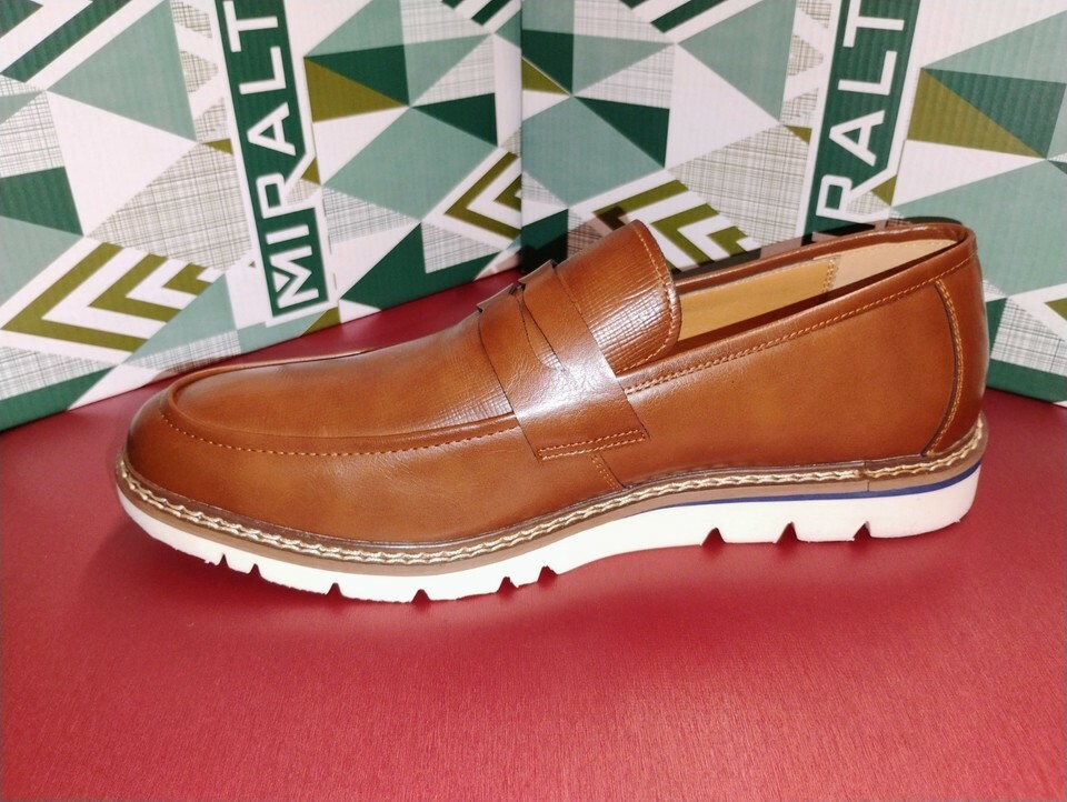 New Miralto Boulevard Cognac Men's # 9.5 Fashion Shoes Studio Collection Stitch Item image 3