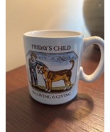 Pfaltzgraff Birthday Week Friday’s Child Coffee Mug Loving And Giving - $14.85